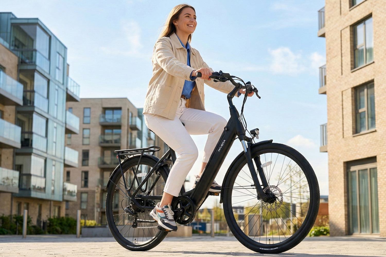 Rivena Supreme D7 Elektrische damesfiets mat-zwart – Rivena.nl